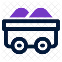 Mining Cart Industrial Icon