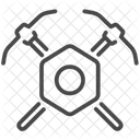 Blockchain Crypto Mining Icon