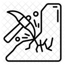 Mining Work Rock Hammer Symbol