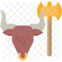 Minotaur Bull Man Icon