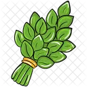 Mint Leaves Menthas Natural Food Icon