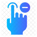 Minus Hand Gesture Icon