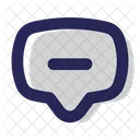 Minus Chat Message Icon