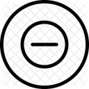 Minus Remove Round Icon