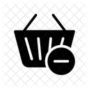 Minus Trolley Basket Icon