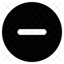Minus Sign Symbol Document Icon