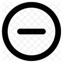Minus Sign Symbol Document Icon