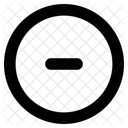 Minus Sign Symbol Document Icon