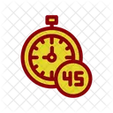 Minutes Fortyfive Minute Icon