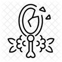 Miroir brisé  Icône