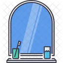 Mirror Toothbrush House Icon