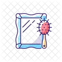 Mirror And Hair Brush  Icon