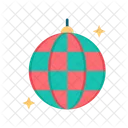 Mirror Ball Disco Light Party Decor Icon