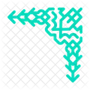 Mirror Corner Decoration Pattern Design Icon