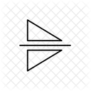 Mirror Vertical Reflect Symmetry Icon