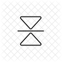 Mirror Vertical Reflect Symmetry Icon