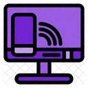 Mirroring Computer Monitor Screen Share Icon
