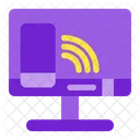 Mirroring Computer Monitor Screen Share Icon