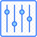 Mischpult Controller Multimedia Symbol