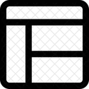 Interface Disposition En Tete De Colonne Dispositions En Tete Barre Laterale Icon