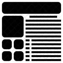 Disposition Bloc Motif Icône