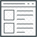 Mise En Page Modele Page Icône