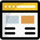 Site Web Mise En Page Conception Icône
