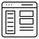 Interface Utilisateur Contenu Web Interface Adaptative Icône