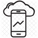 Mise En Reseau Cloud Partage Cloud Rouage Icône