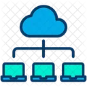 Mise en réseau cloud  Icône