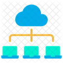 Mise en réseau cloud  Icône