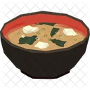 Miso Soup Japanese Cuisine Food Icône