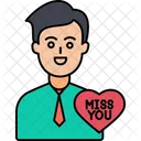 Miss You Missing Love Icon