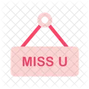 Miss You Hanging Romantice Storage Icon