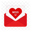 Miss You Mail Social Slang Miss Love Icon