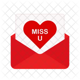 Miss you mail  Icon