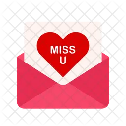 Miss you mail  Icon