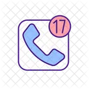 Missed and unanswered calls  Icon