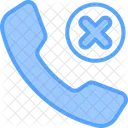 Rejected Missed Call Telephone Call Icon