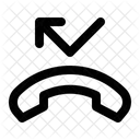 Missed Call Telephone Icon