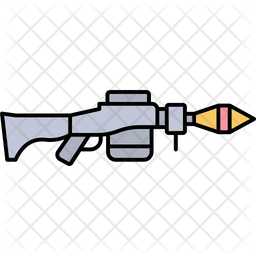 Missile Icon - Download in Colored Outline Style