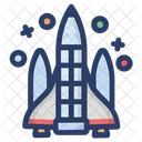 미사일 발사 전쟁 무기 우주 전쟁 아이콘