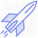 Missiles Duotone Line Icon Icon