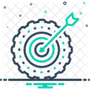 Mission Arrow Cogwheel Icon
