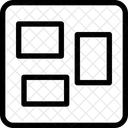 Missionskontrolle Gitter Ansicht Symbol