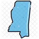 Mississippi States Location Icon