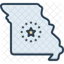 Missouri Map Missouri State Icon