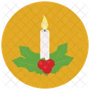 Kerze Mistelzweig Symbol