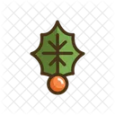 Mistel Kirsche Blatt Symbol