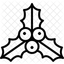 Mistel Stechpalme Beere Symbol